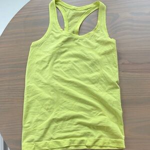 Lululemon Athletica Neon Yellow Tank Top
